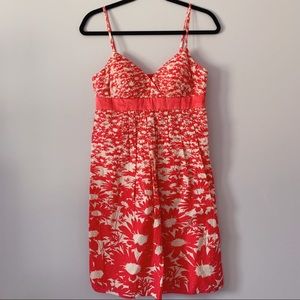 Pink Textured Floral Dress